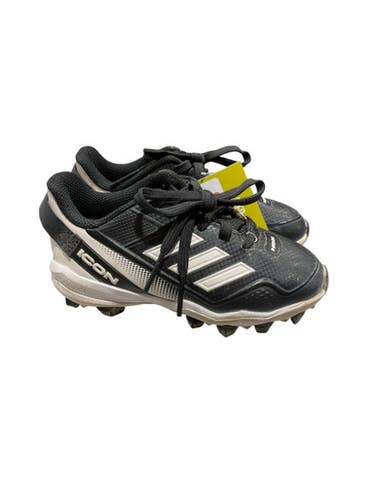Used Adidas Icon Bb Sb Cleats Black Youth 10.0 11847-s000029487
