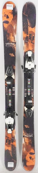 Salomon Suspect Twin Tip Juniors Skis with Bindings - 140 cm Used