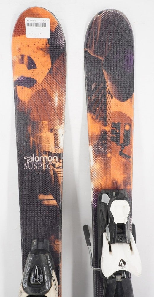 Salomon Suspect Twin Tip Juniors Skis with Bindings - 140 cm Used