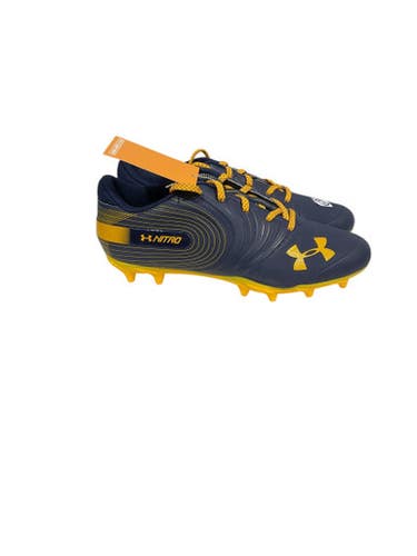 Used Under Armour Adult Fb Cleats Navy Blue Senior 11.5 11847-s000029094