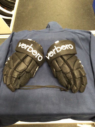 New Verbero Dextra Pro II Jr Black Hockey Gloves Size 11" *No Trades*