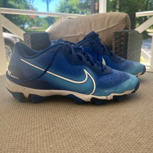 Blue Men's Size M 6.5 (W 7.5) Nike Nike alpha huarache elite 4 Low Top Molded Cleats (Used)
