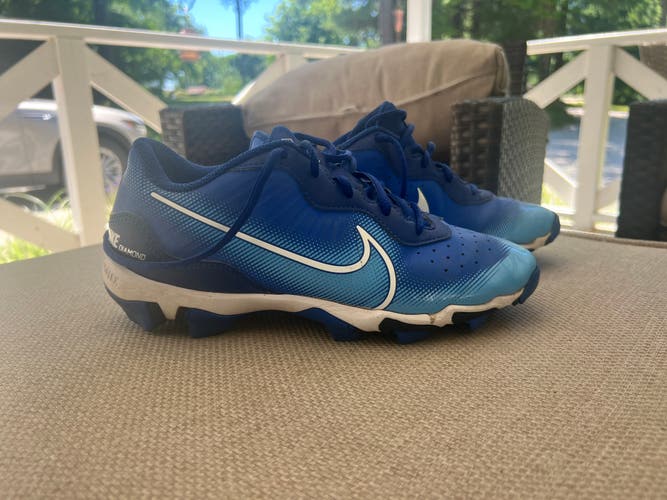Blue Men's Size M 6.5 (W 7.5) Nike Nike alpha huarache elite 4 Low Top Molded Cleats (Used)