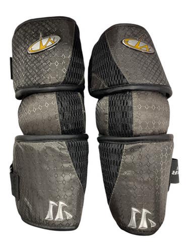 Used Warrior Mpg Lacrosse Arm Pads Guards Black Md 11847-s000035677