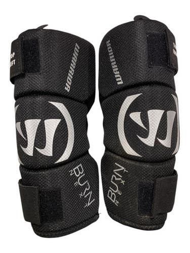 Used Warrior Burn Next Lacrosse Arm Pads Guards Black Sm 11847-s000035682
