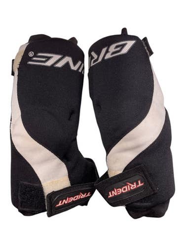 Used Brine Trident Lacrosse Arm Pads Guards Black Md 11847-s000035689