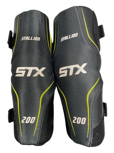 Used Stx Stallion 200 Lacrosse Arm Pads Guards Black Sm 11847-s000035678