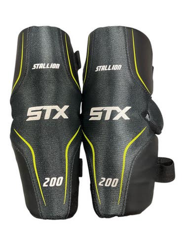 Used Stx Stallion 200 Lacrosse Arm Pads Guards Grey Sm 11847-s000035699