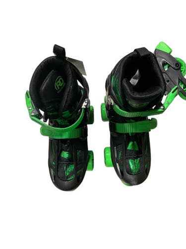 Used Rollerderby Green Wire Junior Roller Quad Skates Green Adjustable 11847-s000035444