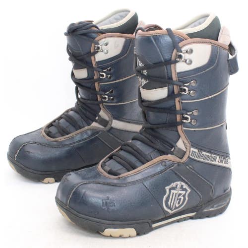 Millennium Three Tactic Lace-up Snowboard Boots - Size 8 / Mondo 26 Used