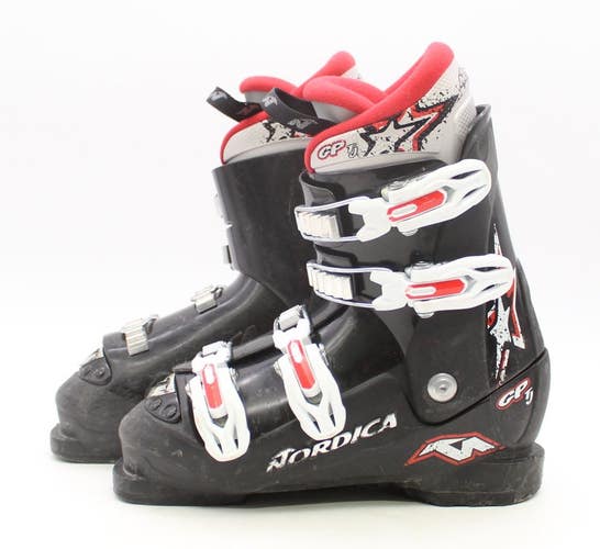 Nordica GP TJ Kids Ski Boots - Size 4.5 / Mondo 22.5 Used