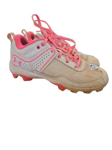 Used Under Armour Bb Cleat Bb Sb Cleats White Junior 04 11850-s000019742