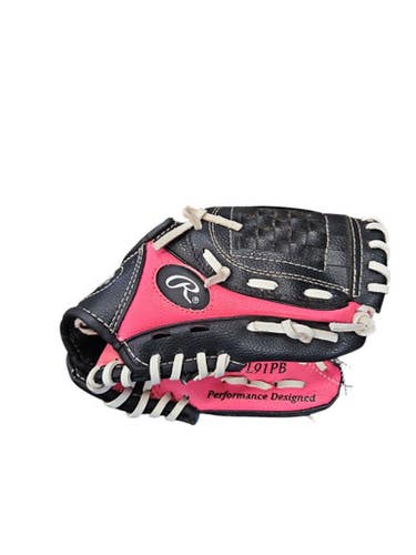Used Rawlings Player Series Bb Sb Glove Lh Throw Pink 9" 11850-s000024555