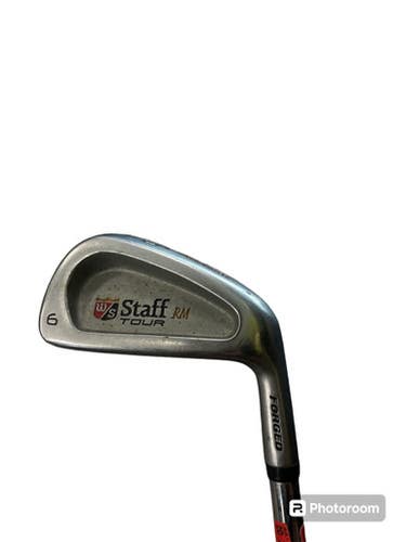 Used Wilson Staff Tour Rm 6 Iron Stiff Flex Steel Shaft Individual Irons 11850-s000017501