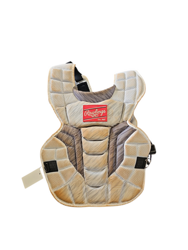 Used Rawlings Adult Chest Protector Catchers Chest Protector White Intermed 11850-s000023909