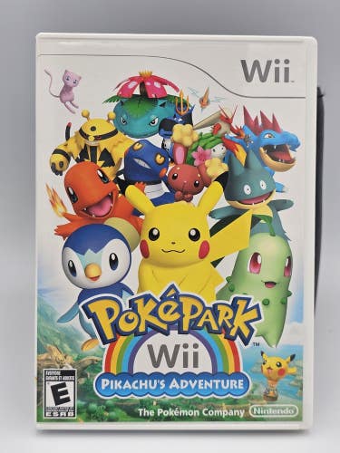 Pokepark Wii Pikachus Adventure - Nintendo Wii Video Game CIB Excellent