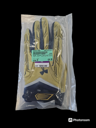 Used Under Armour Batting Gloves 2x Baseball And Softball Clothing 11850-s000017068