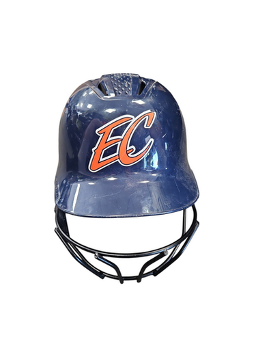 Used Evoshield Navy Softball Batting Helmet W Mask Navy Blue Sm 11850-s000024012