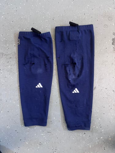 Blue Junior Large Adidas Socks (Used)