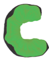 New A&r Tuffterrys Neon Green Medium Skate Guards 11692-aarttngm
