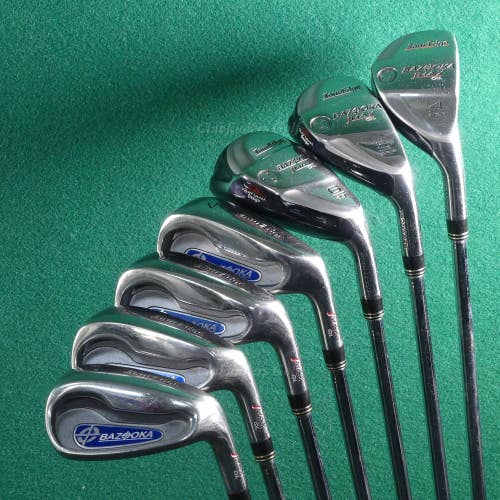 Tour Edge Bazooka JMAX QL Combo 4-PW Iron Set Factory Precision Steel Stiff