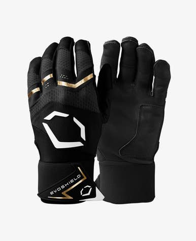 New Evoshield Carbyne Black Adult Sm Batting Gloves W Strap 11692-eshwb5746502s