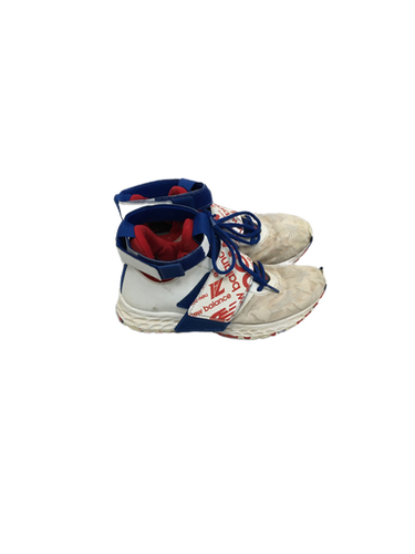 Used New Balance Mens 7 White Baseball Turf Shoes 11692-s000131080