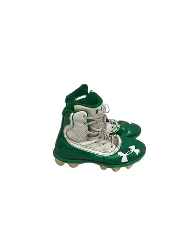 Used Under Armour Highlight Jr 4 Green Football Cleats 11692-s000131889