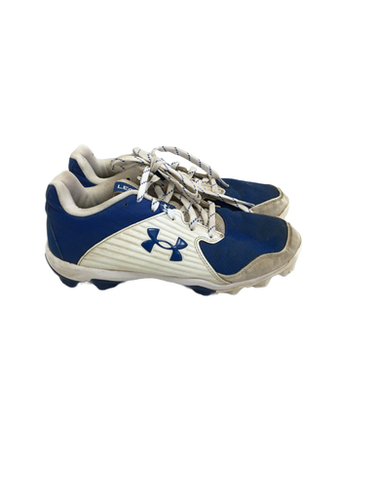 Used Under Armour Leadoff Jr 6 Royal Blue And White Bb Cleats 11692-s000132073