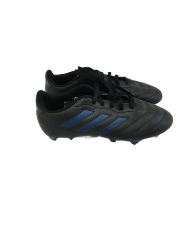 Used Adidas Goletto Jr 4 Black And Royal Blue Soccer Cleats 11692-s000132111