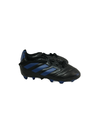 Used Adidas Goletto Yth 10 Black And Royal Blue Soccer Cleats 11692-s000131960
