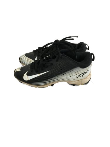 Used Nike Vapor Keystone 2 Jr 2.5 Black Baseball Cleats 11692-s000132492