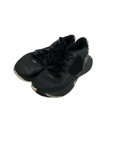 Used Under Armour Lockdown Jr 1.5 Black Basketball Shoes 11692-s000133169