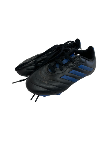 Used Adidas Goletto Yth 11 Black And Navy Blue Soccer Cleats 11692-s000133532