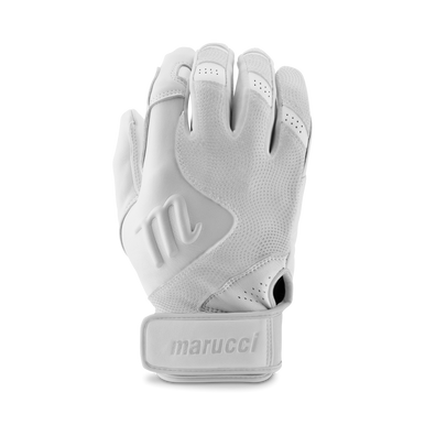 New Marucci Luxe Pro Adult Medium White White Batting Gloves 11692-mrcmbg2lxpwwam