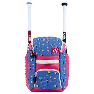 New Marucci Foxtrot Bb Sb Backpack Bag Pr Pk 11692-mrcmbfxtrbpprpk