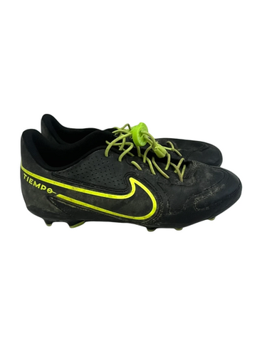 Used Nike Tiempo Jr 6 Soccer Cleats Black 11692-s000141763