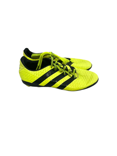 Used Adidas Ace 16.4 Jr 5.5 Yellow Soccer Cleats 11692-s000141839