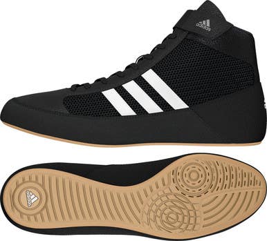 New Adidas Hvc 2 Mens 12 Wh Bk Wrestling Shoes 11692-64aaq3325s12