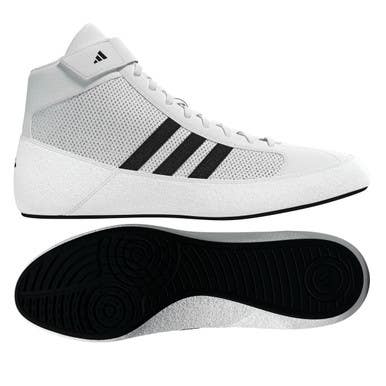 New Adidas Hvc 2 Mens 8.5 Wh Bk Wrestling Shoes 11692-64ajp6120s85