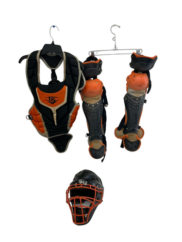 Used Louisville Slugger Series 5 Youth Catchers Set Black Orange 11692-s000143174