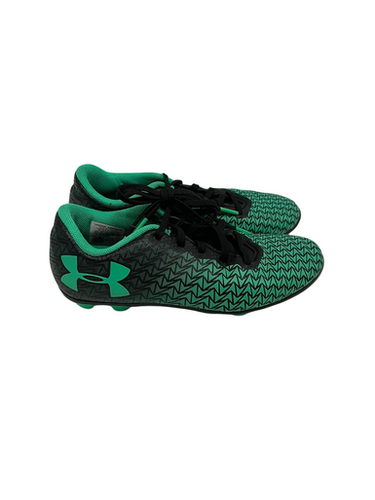 Used Under Armour Cf Force Yth 13 Soccer Cleats Green 11692-s000143220