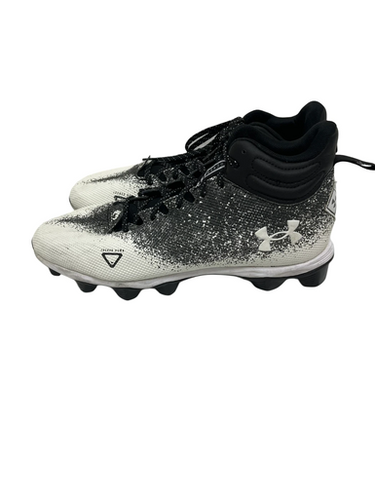 Used Under Armour Locked Down Mens 11 Fb Cleats Black 11692-s000143221
