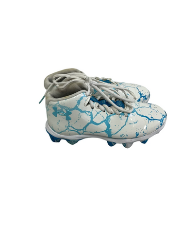 Used Under Armour Spotlight Franchise Jr 3 Fb Cleats White 11692-s000143461