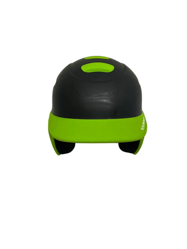 Used Boombah Bbh2-jr Osfm Batting Helmet No Mask Black And Neon Green 11692-s000143523