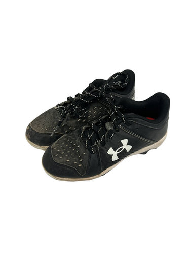 Used Under Armour Leadoff Jr 1 Black Baseball Cleats 11692-s000143572
