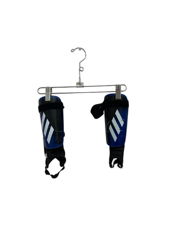 Used Adidas Jr Sm Royal Blue Soccer Shin Guards 11692-s000143529