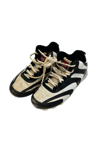 Used Rawlings Jr 1.5 Black Baseball Cleats 11692-s000143636