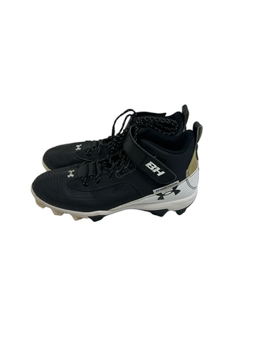 Used Under Armour Bh Jr 6 Black Baseball Cleats 11692-s000143644