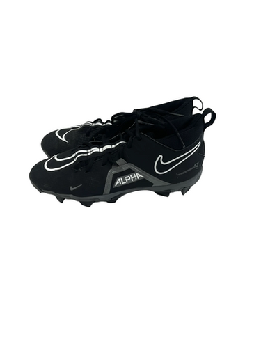 Used Nike Alpha Menace Shark Mens 12 Black Football Cleats 11692-s000143735
